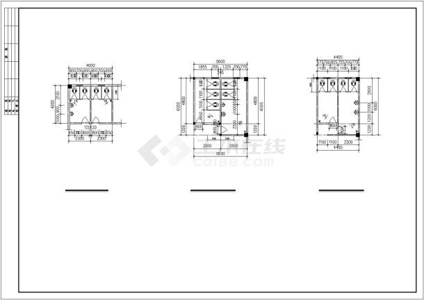 某地三层食堂建筑设计图纸（简单实用）-图二