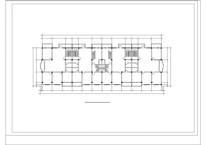 4层欧式商住楼建筑初步设计方案图cad_图1