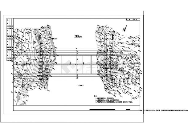 100m钢筋混凝土系杆拱结构设计CAD图-图一