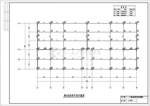 南京市麦锦阁苑小区10层钢结构住宅楼全套建筑结构设计CAD图纸-图二