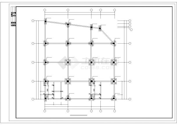 某多层钢筋混凝土框架结构宿舍楼设计cad全套结构施工图（含设计说明，含建筑设计）-图一