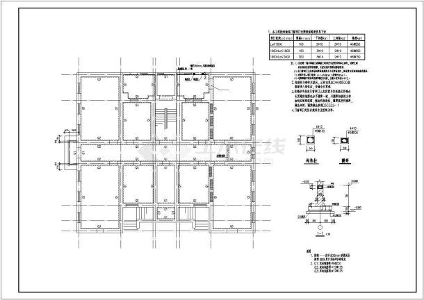 某三层砖木结构坡屋顶房屋加固设计cad全套结构施工图（含设计说明）-图二