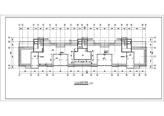 11层3单元每单元2户住宅建筑方案图_图1
