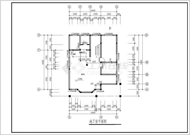 某二层带地下室及隔热层框架结构私人别墅设计cad全套建筑施工图（含设计说明）-图一