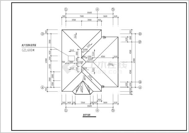 某二层带地下室及隔热层框架结构私人别墅设计cad全套建筑施工图（含设计说明）-图二