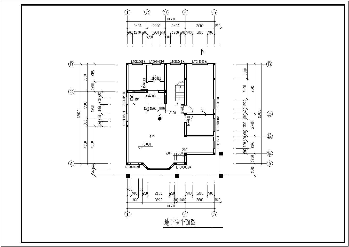 某二层带地下室及隔热层框架结构私人别墅设计cad全套建筑施工图（含设计说明）