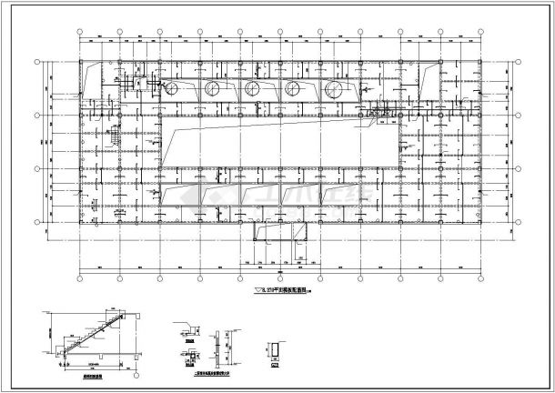 某多层框架结构办公楼设计cad全套结构施工图（含设计说明）-图一