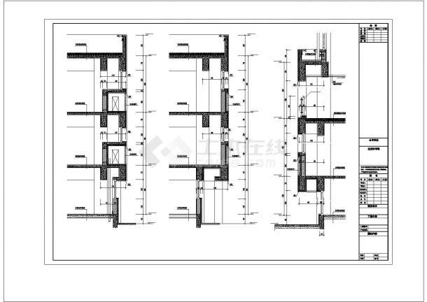 [芜湖]某学院三层食堂综合楼建筑施工图-图一