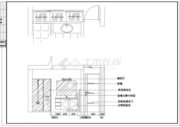 浙江省台州市某别墅精装修图全套CAD图纸-图一