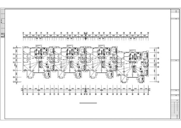 三幢多层住宅楼电气设计施工CAD图（144户）-图一