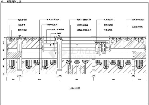 复旦科技园科技楼公装施工设计CAD图纸-图一