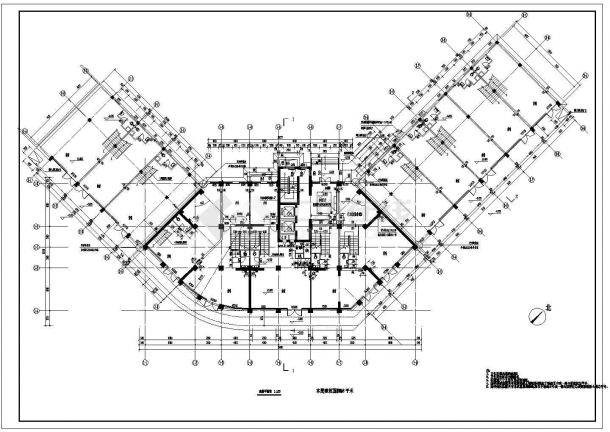 某地欧式公寓整套建筑设计CAD基础套图-图二