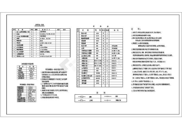 某污水处理工程污泥脱水间设计cad全套工艺施工图（含设计说明）-图一