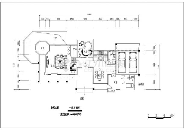 精品经典户型别墅楼全套建筑施工设计cad图纸-图二