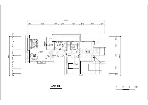 【常州】某社区经典户型别墅楼全套施工设计cad图纸-图二