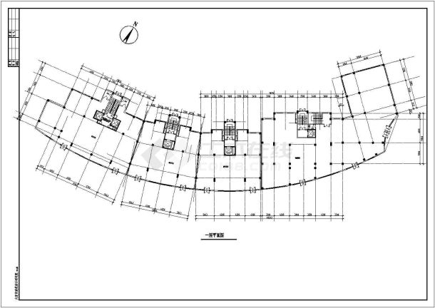 某高层住宅建筑方案设计CAD图纸-图一