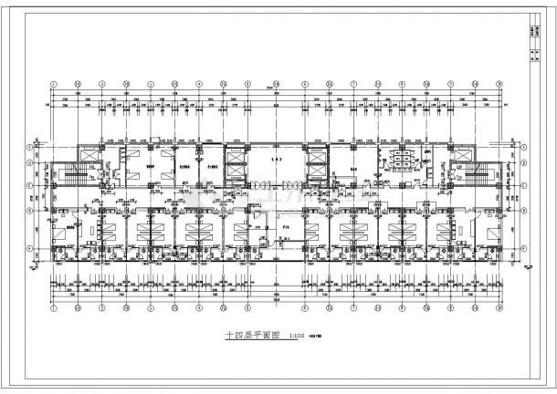 某市医院多层框架结构病房楼设计cad全套建筑施工图（含设计说明）-图一