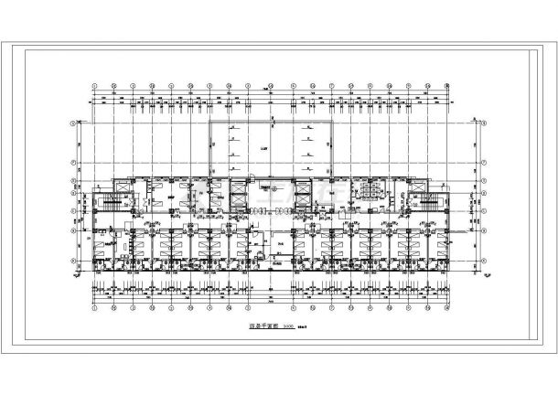 某市医院多层框架结构病房楼设计cad全套建筑施工图（含设计说明）-图二