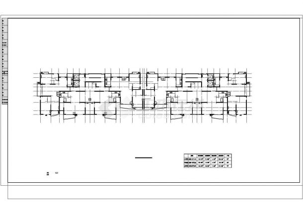 园林某高层住宅楼建筑施工CAD图纸-图二