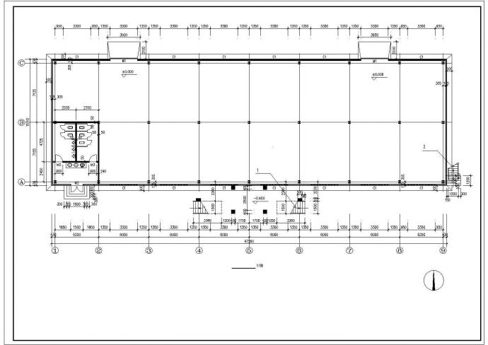 某食堂钢结构建筑设计详细施工图_图1