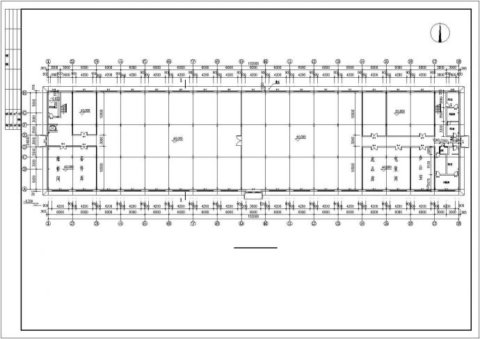 门式钢架车间结构CAD施工图_图1