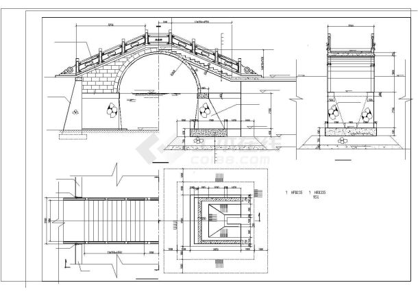 全套古典拱桥的结构设计-图二