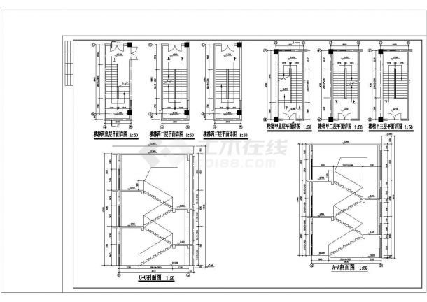 厂房设计_长86.5米 宽48米 4层8753平米框架结构标准厂房建施图【平立剖 楼梯 门窗 节点 目录 说明】.cad-图一