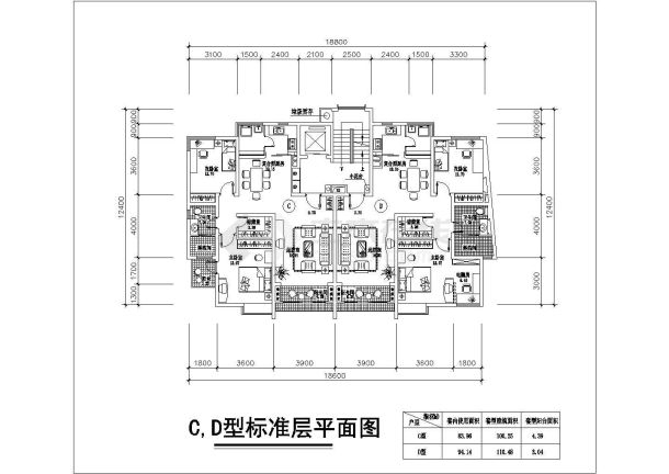 江西某小区高层住宅楼建筑设计图-图二