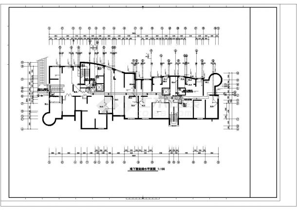 某32层住宅楼内生活给排水详细方案设计施工CAD图纸-图二