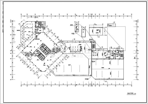 某5星级酒店全套建筑方案施工CAD图-图二