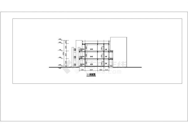 12班 3层3242.3平米幼儿园建筑设计cad非常标准图纸-图二