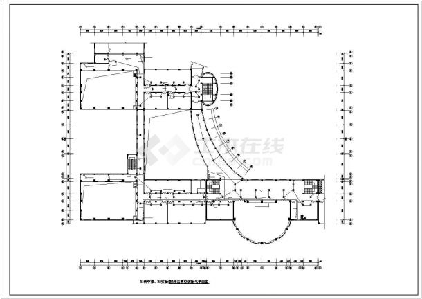珠海市某大学五层框架教学楼电气系统设计CAD图纸-图一