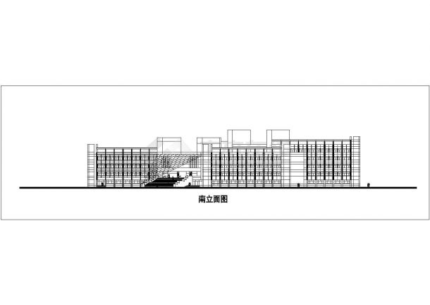 长沙市某专科学校4层框架结构教学楼全套建筑设计CAD图纸-图一
