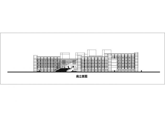 长沙市某专科学校4层框架结构教学楼全套建筑设计CAD图纸_图1
