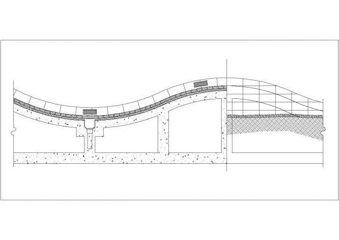 某景观栈台设计cad建筑施工详图_图1