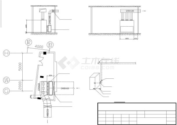 暖通空调工程空调机房施工大样图-图二