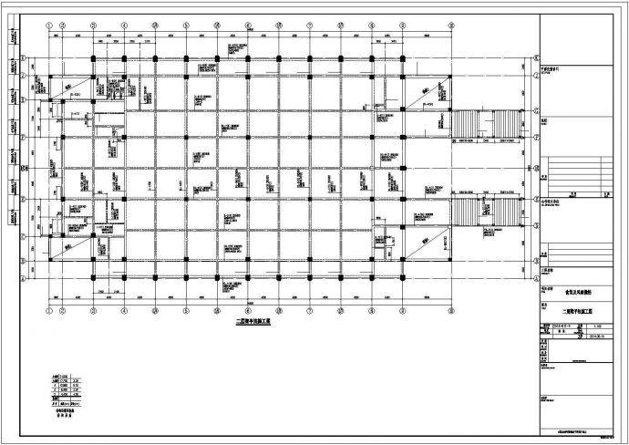 某中学四层风雨操场结构设计施工CAD图纸_图1