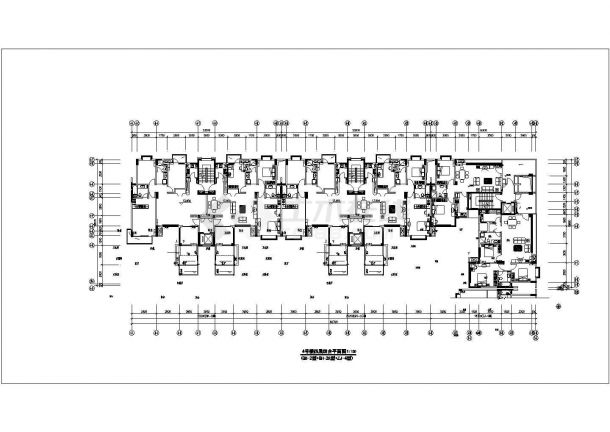 高层住宅建筑施工图CAD图纸-图一