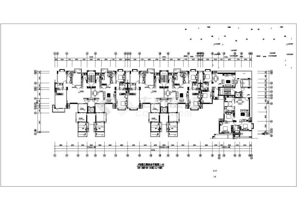 高层住宅建筑施工图CAD图纸-图二
