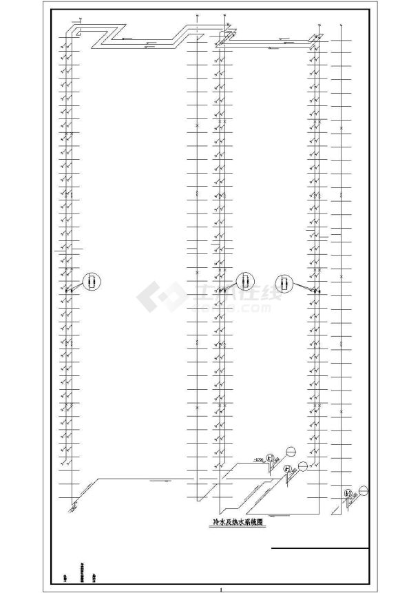某住宅楼建筑全套给排水方案设计施工CAD图纸（含设计说明）-图一