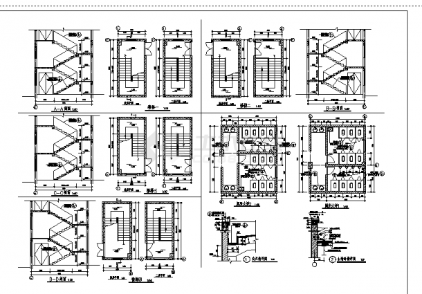 厂房设计_2套手套厂房车间建筑设计cad图纸-图一