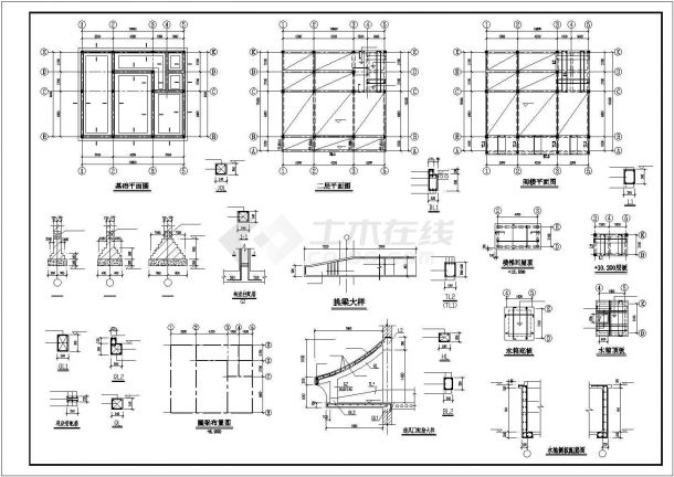 某地区多层高级私人住宅建筑方案设计施工CAD图纸-图一