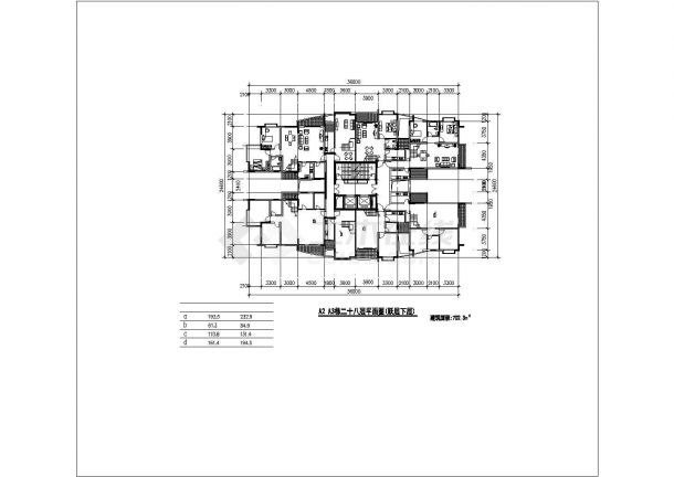某地区多层新农村住宅建筑户型方案设计施工CAD图纸-图二