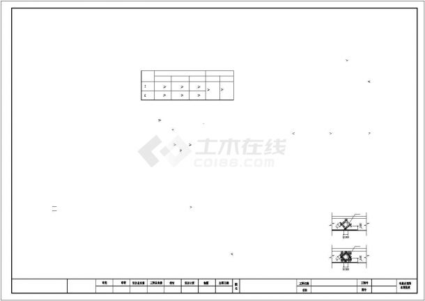 茶室结构施工大样图-图一