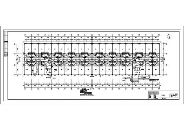 6层职工宿舍楼全套建筑CAD图（建筑结构水电暖）-图一