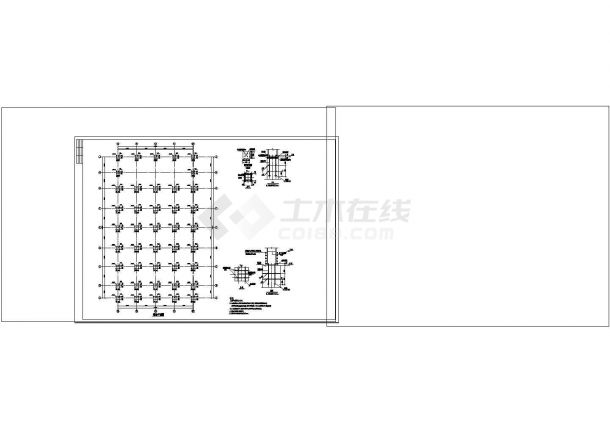 厂房设计_多层钢结构厂房结构施工cad非常标准图纸-图二