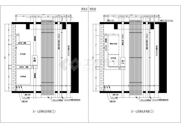 [施工图]某超高层建筑配电房设计cad电气施工图纸（甲级院设计）-图一