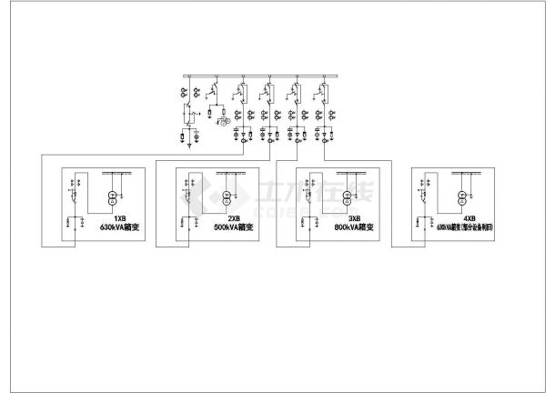 某动迁房10kV配电工程设计cad全套电气施工图(含设计说明，含PT柜箱变中央信号报警装置原理图)-图二
