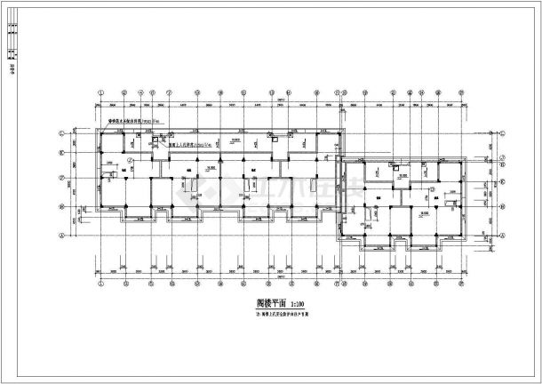 某异形柱框架结构住宅楼全套图CAD-图二