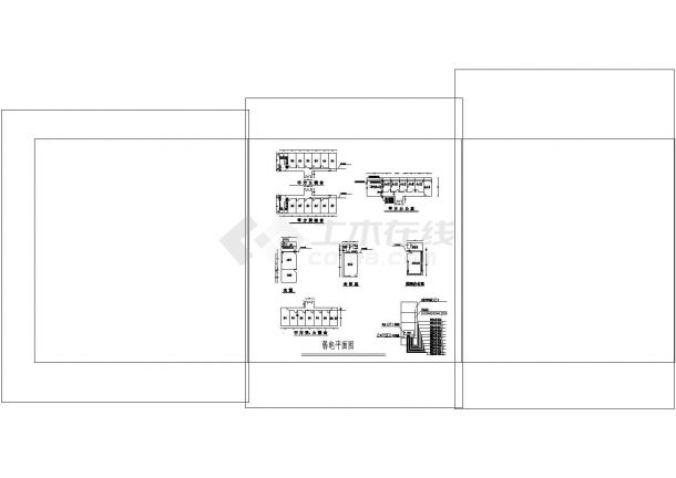 某地设施活动板房cad图纸设计（含给排水设计，含电气设计）-图二
